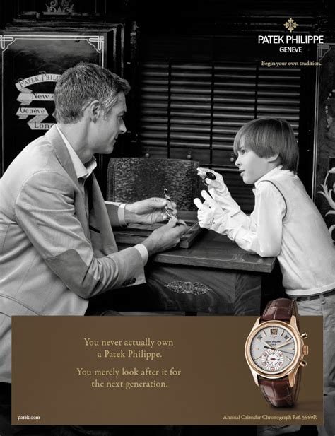 you never really own a patek philippe|patek philippe commercial.